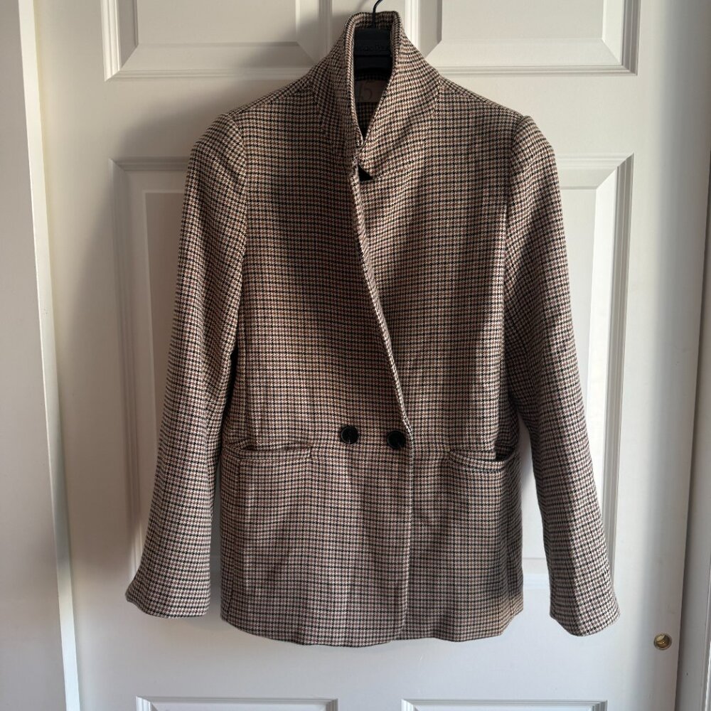 Five Four Five Houndstooth Blazer Tailored Work Jacket Size M